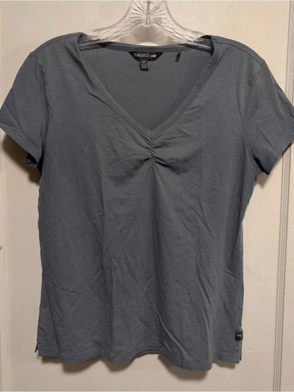 Toad&Co Rose Tee Blue Short Sleeve Size Medium